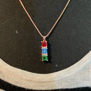 Elegant Multicolor Gemstone Necklace